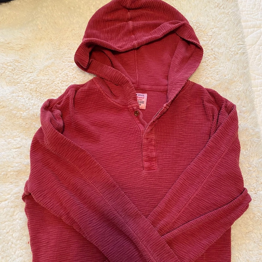 Lucky Brand Red waffle Hoodie